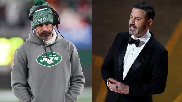 Aaron Rodgers and Jimmy Kimmel